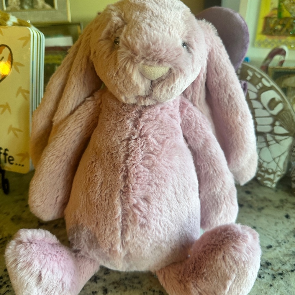 Jellycat Bashful Tulip Pink Bunny  Plush Stuffed Animal Authentic NWT.